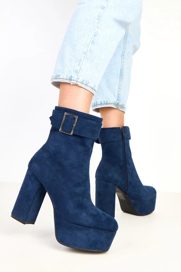 Botins azul-marinho com... 2