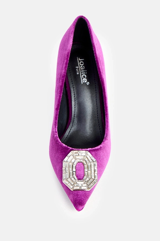 Eleda sapatos de salto alto violetas... Eleda sapatos de salto alto violetas...