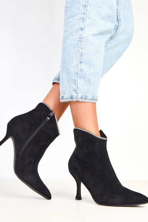 Silvia botins femininos pretos com...