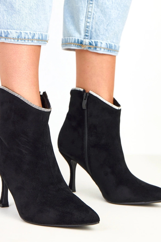 Silvia botins femininos pretos com...