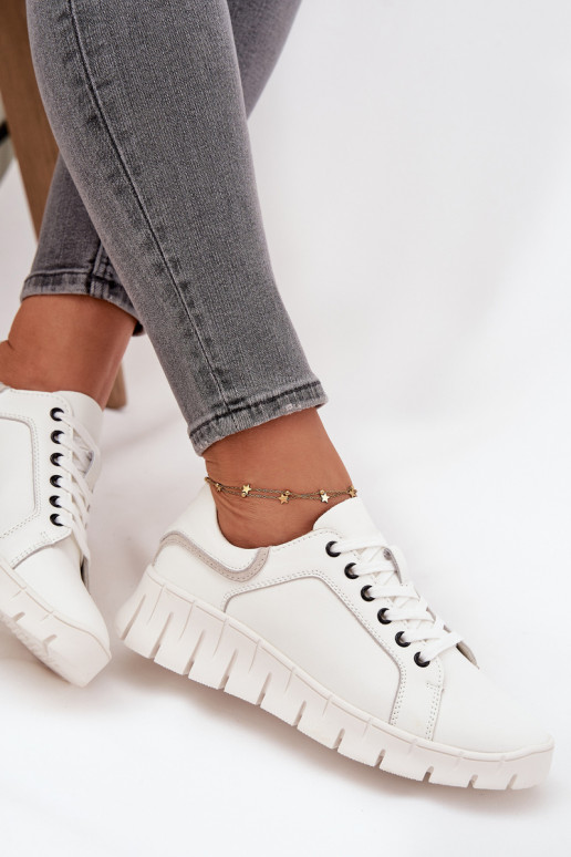 Pele sapato Feminino Com uma renda Vinceza 41493 cor branca Pele sapato Feminino Com uma renda Vinceza 41493 cor branca