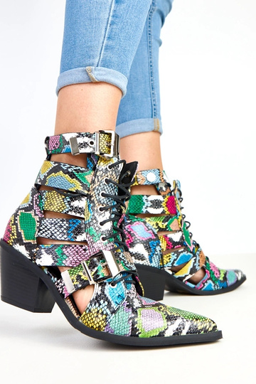 Botins multicoloridos de...