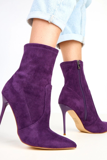 Botins violetas escuros com... 2
