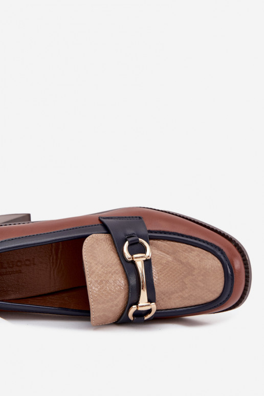 sapato Feminino com salto com uma impressão I cor douradam Detalem bege-cor marrom Novella sapato Feminino com salto com uma impressão I cor douradam Detalem bege-cor marrom Novella