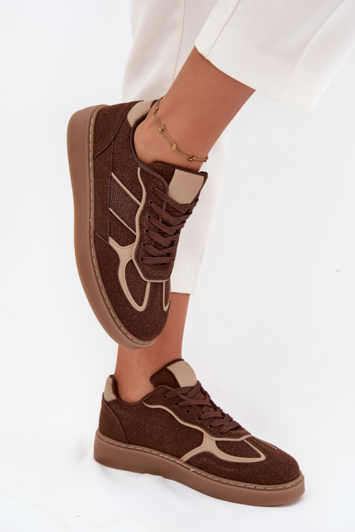 Baixo À modalo de tênis Feminino cor marrom Brenelle Baixo À modalo de tênis Feminino cor marrom Brenelle