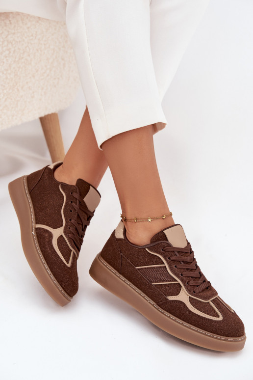 Baixo À modalo de tênis Feminino cor marrom Brenelle Baixo À modalo de tênis Feminino cor marrom Brenelle
