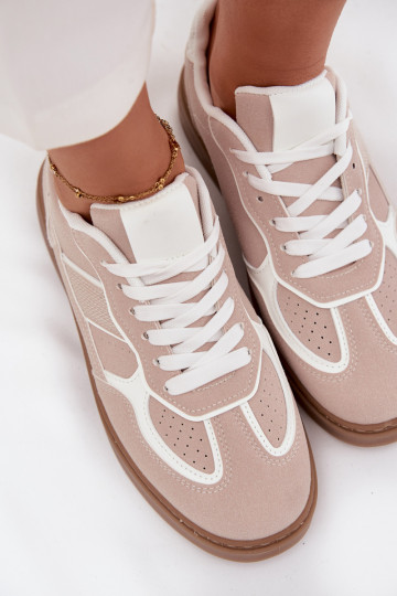 Baixo À modalo de tênis Feminino bege Brenelle