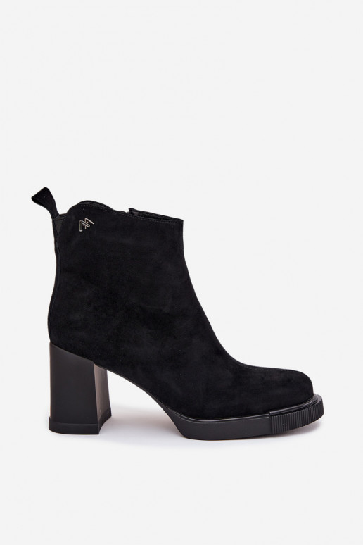 de camurça Pele Botas femininas Vinceza 91142 cor preta de camurça Pele Botas femininas Vinceza 91142 cor preta