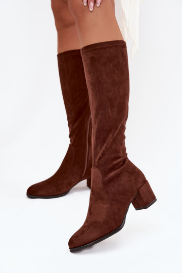 À modalo clássico de camurça ecológicaoParae botas Sergio Leone KZ205 marrom escuro 2