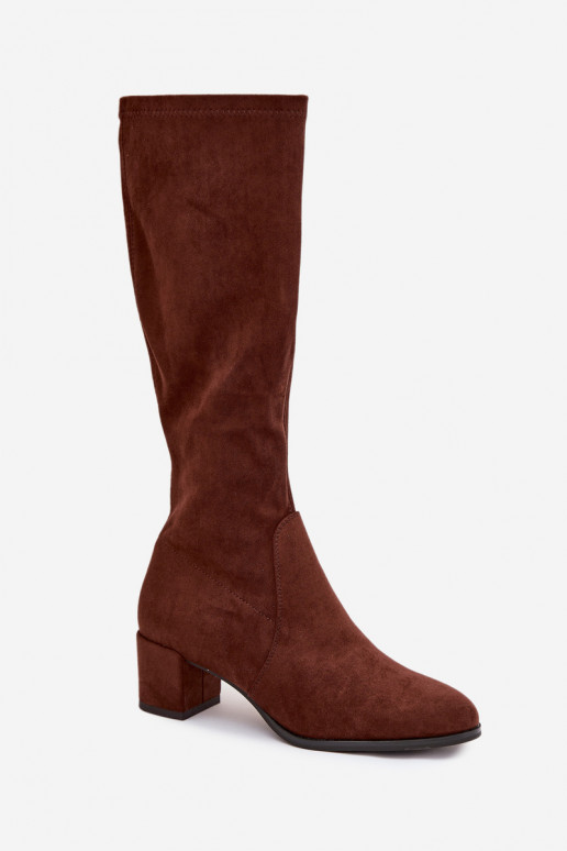 À modalo clássico de camurça ecológicaoParae botas Sergio Leone KZ205 marrom escuro À modalo clássico de camurça ecológicaoParae botas Sergio Leone KZ205 marrom escuro