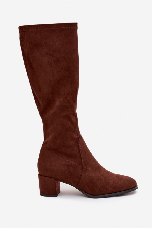 À modalo clássico de camurça ecológicaoParae botas Sergio Leone KZ205 marrom escuro À modalo clássico de camurça ecológicaoParae botas Sergio Leone KZ205 marrom escuro