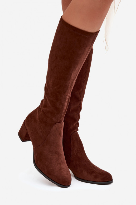 À modalo clássico de camurça ecológicaoParae botas Sergio Leone KZ205 marrom escuro À modalo clássico de camurça ecológicaoParae botas Sergio Leone KZ205 marrom escuro
