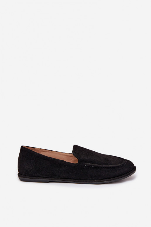 mocassins femininosde camurça ecológicau isósceles cor preta Miryelle mocassins femininosde camurça ecológicau isósceles cor preta Miryelle