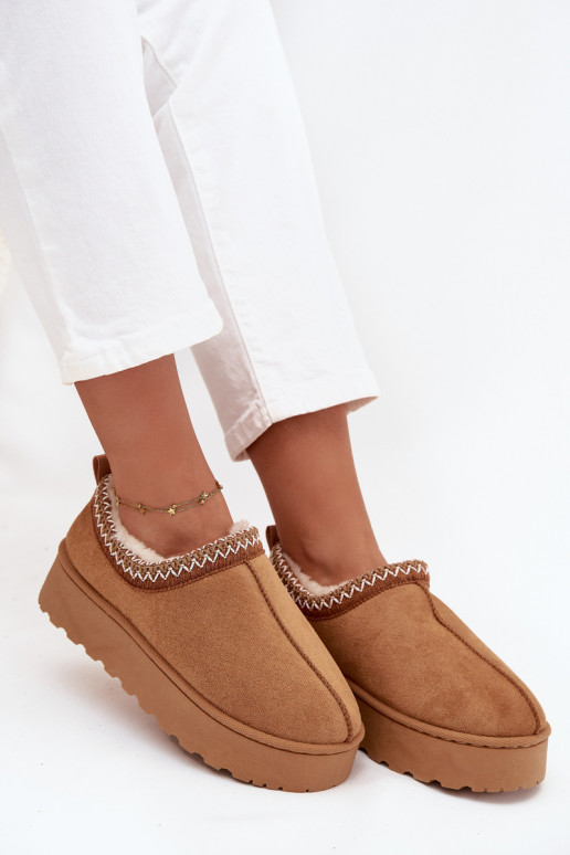 Botas de neve Mulheres baixasHaftem com uma plataforma cor marrom Taliah Botas de neve Mulheres baixasHaftem com uma plataforma cor marrom Taliah