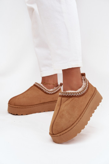 Botas de neve Mulheres baixasHaftem com uma plataforma cor marrom Taliah 2