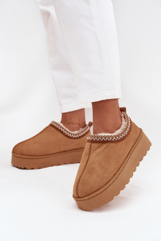 Botas de neve Mulheres baixasHaftem com uma plataforma cor marrom Taliah Botas de neve Mulheres baixasHaftem com uma plataforma cor marrom Taliah