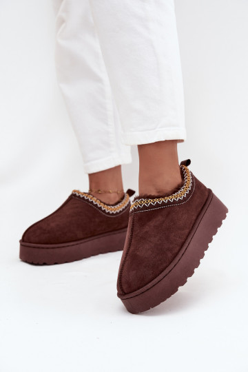 Botas de neve Mulheres baixasHaftem com uma plataforma CzekoladoParae Taliah 2