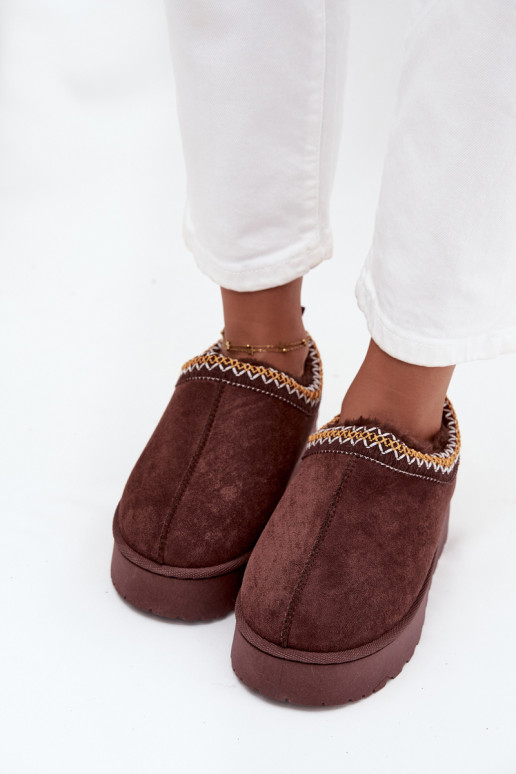 Botas de neve Mulheres baixasHaftem com uma plataforma CzekoladoParae Taliah Botas de neve Mulheres baixasHaftem com uma plataforma CzekoladoParae Taliah