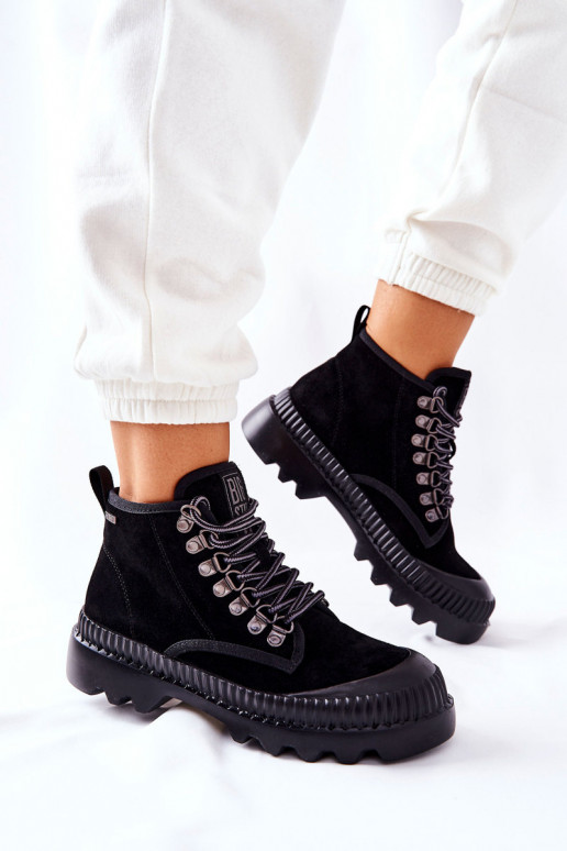 Pele sapato Botas Big Star II274363 cor preta