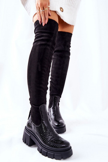 Pele botas Tem que serciejka  cor preta 05260-01 2