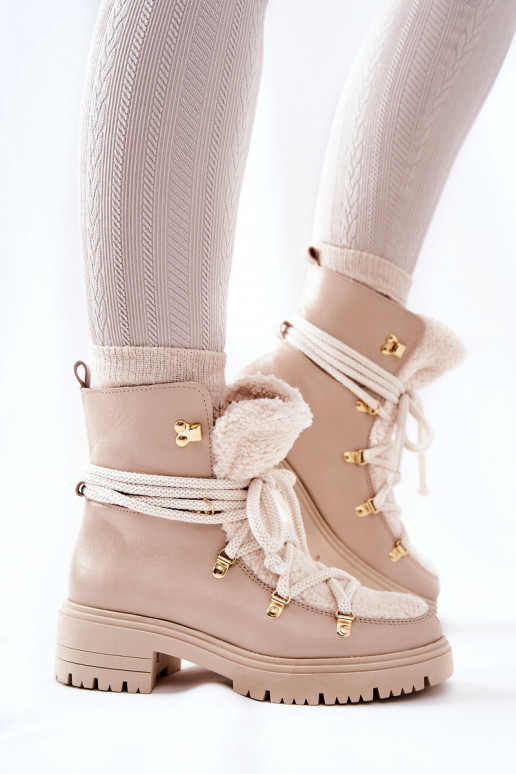 Pele Botas sapato com alças LeParaski cor de marfim 3116 Pele Botas sapato com alças LeParaski cor de marfim 3116