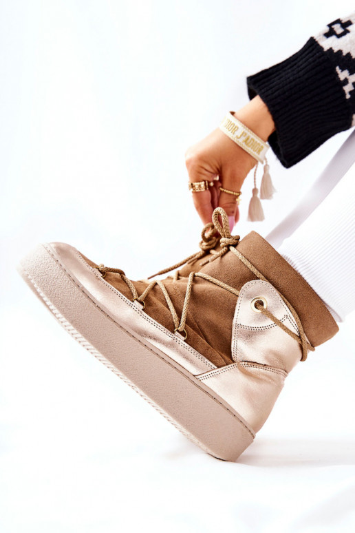 aquecimento Sapatos de camurça Botas de neve cor marrom Clarem aquecimento Sapatos de camurça Botas de neve cor marrom Clarem