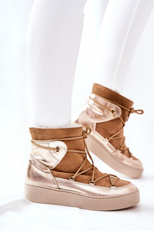 aquecimento Sapatos de camurça Botas de neve cor marrom Clarem aquecimento Sapatos de camurça Botas de neve cor marrom Clarem