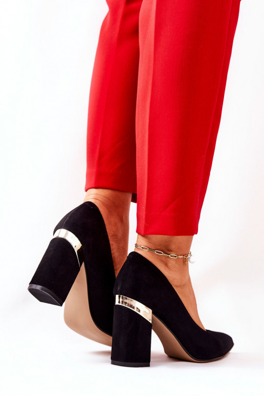 Sapatos de camurça LeParaski 3117 cor preta Sapatos de camurça LeParaski 3117 cor preta