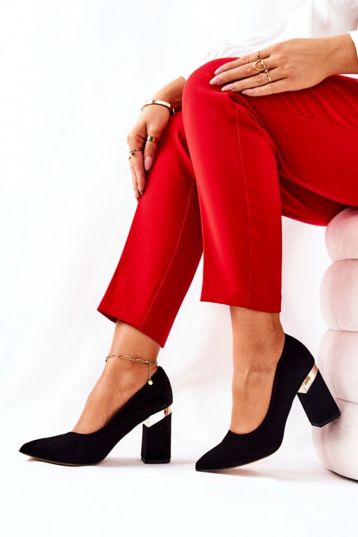 Sapatos de camurça LeParaski 3117 cor preta Sapatos de camurça LeParaski 3117 cor preta