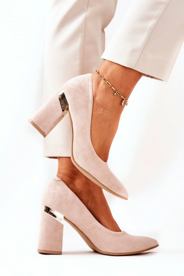 Sapatos de camurça LeĮskis 3117 bege