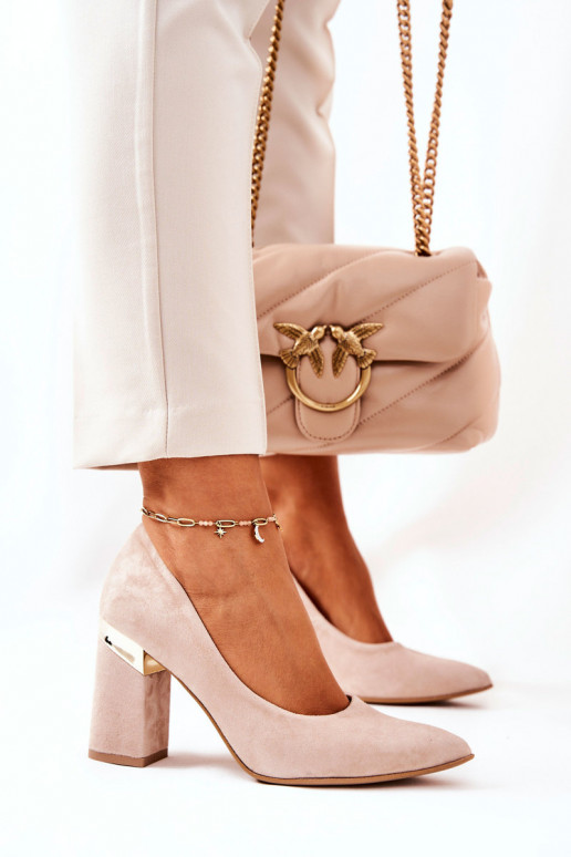 Sapatos de camurça LeParaski 3117 bege Sapatos de camurça LeParaski 3117 bege