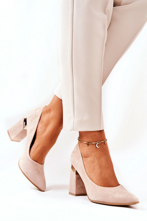 Sapatos de camurça LeParaski 3117 bege Sapatos de camurça LeParaski 3117 bege