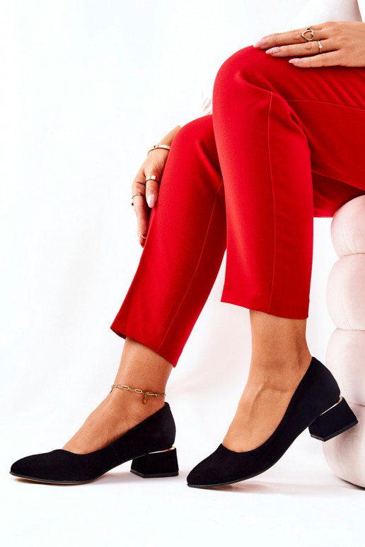 Sapatos de camurça LeParaski 3118 cor preta Sapatos de camurça LeParaski 3118 cor preta