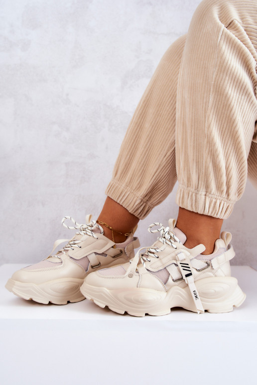 tênis À modalo de tênis GOE JJ2N4082 bege tênis À modalo de tênis GOE JJ2N4082 bege