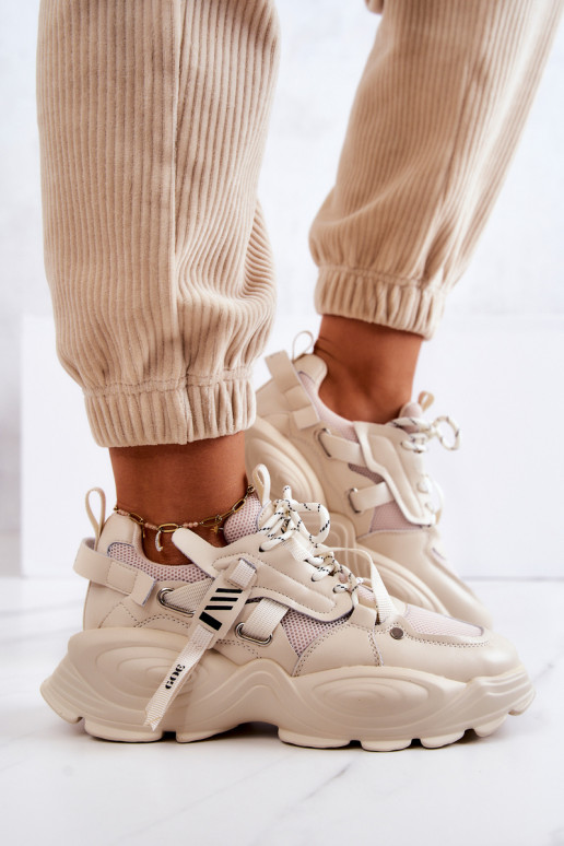 tênis À modalo de tênis GOE JJ2N4082 bege tênis À modalo de tênis GOE JJ2N4082 bege