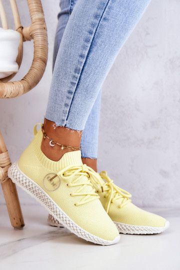 Feminino Estilo esportivo sapato GOE JJ2N4150 cor amarela