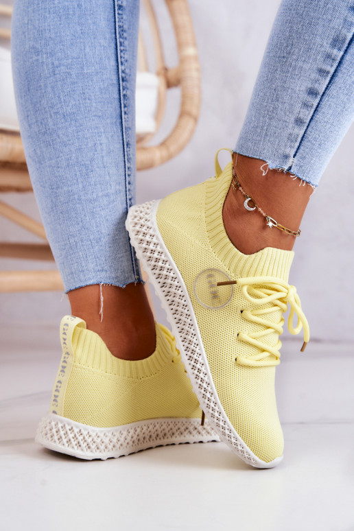 Feminino Estilo esportivo sapato GOE JJ2N4150 cor amarela Feminino Estilo esportivo sapato GOE JJ2N4150 cor amarela