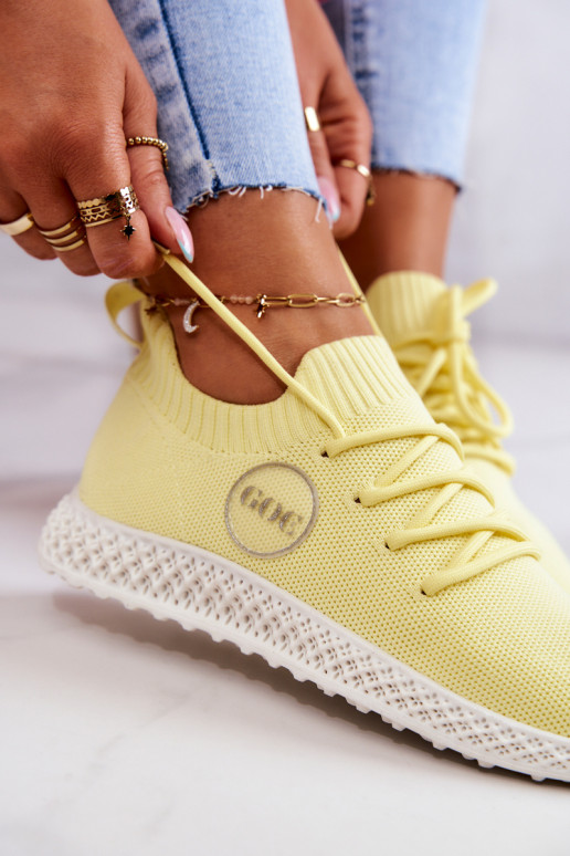 Feminino Estilo esportivo sapato GOE JJ2N4150 cor amarela Feminino Estilo esportivo sapato GOE JJ2N4150 cor amarela