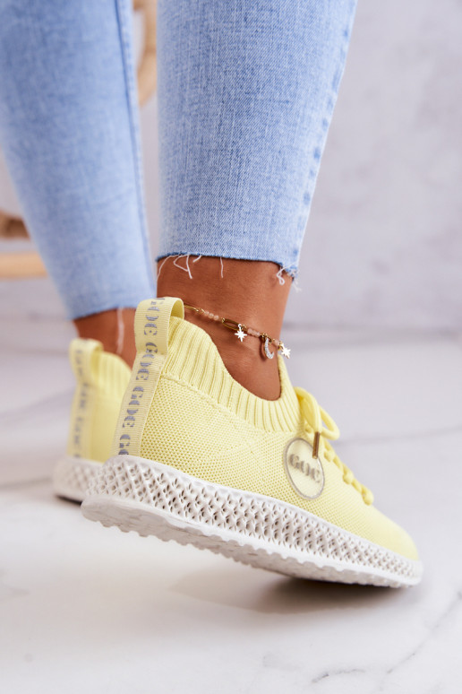 Feminino Estilo esportivo sapato GOE JJ2N4150 cor amarela Feminino Estilo esportivo sapato GOE JJ2N4150 cor amarela