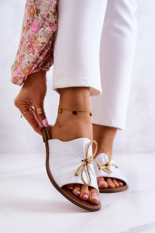 Zazoo Pele 2659 Chinelos femininos cor branca Zazoo Pele 2659 Chinelos femininos cor branca