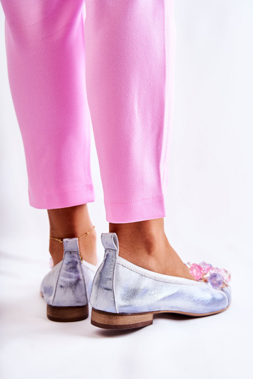 Zazoo 2749 Feminino Bailarinas com olhos brilhantes Branco-cor azul Zazoo 2749 Feminino Bailarinas com olhos brilhantes Branco-cor azul