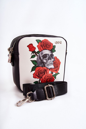 Bolsa de couro Carteiro EM Imprimir GOE ZNJ012 Preto e-Branco 2