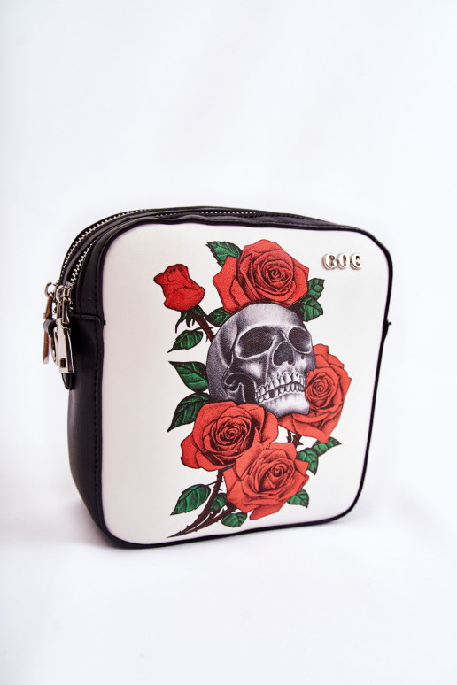 Bolsa de couro Carteiro EM Imprimir GOE ZNJ012 Preto e-Branco Bolsa de couro Carteiro EM Imprimir GOE ZNJ012 Preto e-Branco