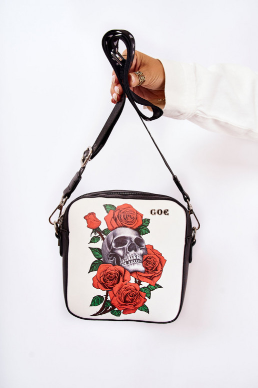 Bolsa de couro Carteiro EM Imprimir GOE ZNJ012 Preto e-Branco Bolsa de couro Carteiro EM Imprimir GOE ZNJ012 Preto e-Branco