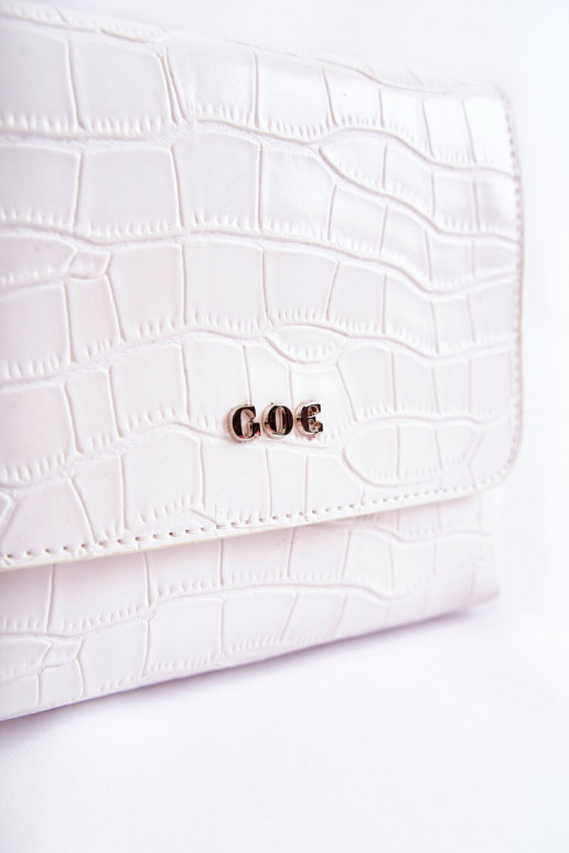 Skórzana Uma bolsa pequena GOE ZNJ035 Branco Skórzana Uma bolsa pequena GOE ZNJ035 Branco
