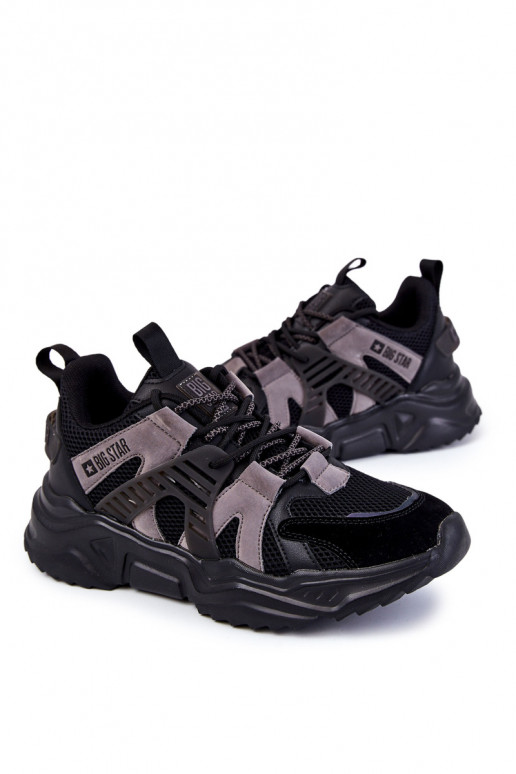  Tem que sercho Estilo esportivo sapato Big Star KK174054 cor preta