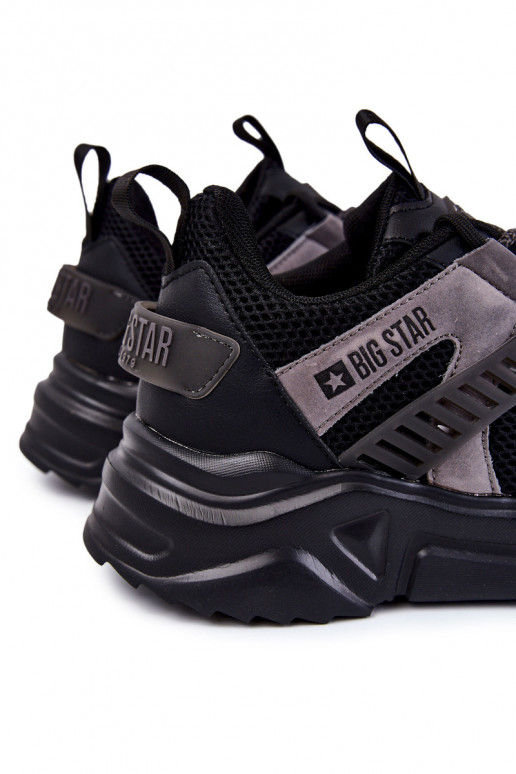  Tem que sercho Estilo esportivo sapato Big Star KK174054 cor preta