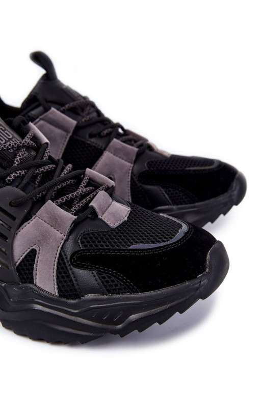  Tem que sercho Estilo esportivo sapato Big Star KK174054 cor preta