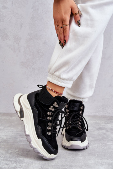 Feminino Alto tênis GOE KK2N4098 cor preta