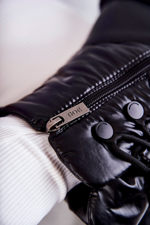 Feminino Botas de neve com atacadores GOE KK2N4017 cor preta Feminino Botas de neve com atacadores GOE KK2N4017 cor preta